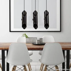 Moderne 3-lichts hanglamp zwart metaal><noscript><img width=