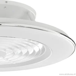 Moderne plafondventilator wit incl. LED>Straluma New