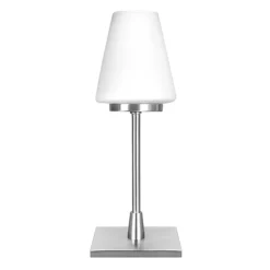 Moderne tafellamp staal/glas met dimmer>Straluma Sale