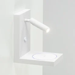 Moderne wandlamp wit inclusief LED en fast charger>Straluma Store