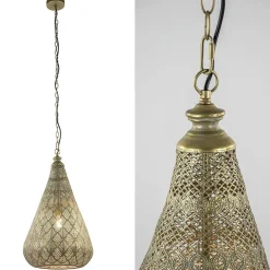 Oosterse hanglamp kegel goud groot>Straluma Discount
