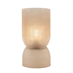 Oudroze glazen tafellamp Phoebe op batterijen van Light and living>Straluma Cheap