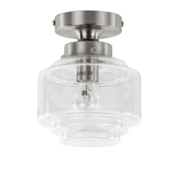 Plafondlamp Art Deco klein helder glas>Straluma Cheap