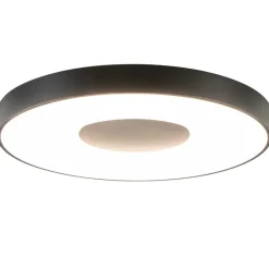 Plafondlamp Coin 65 zwart + remote>Straluma Sale