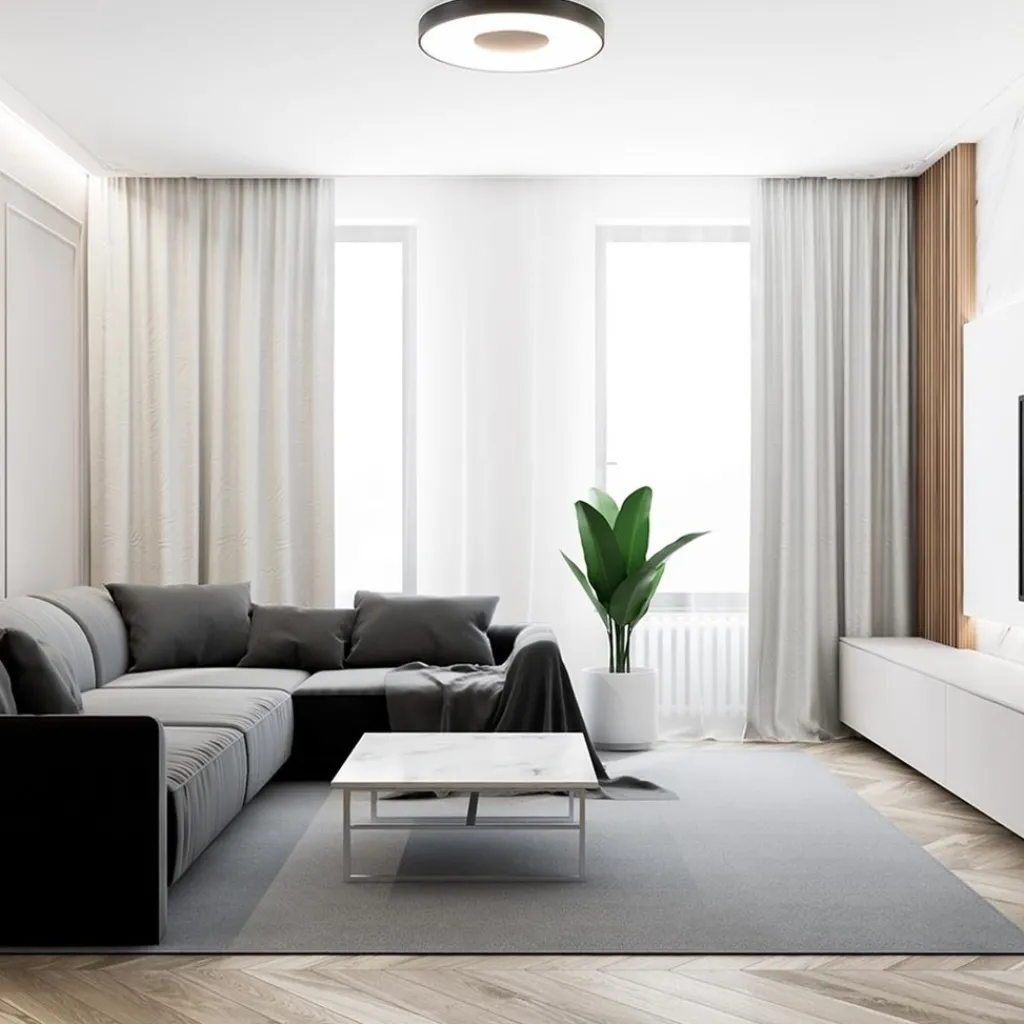 Plafondlamp Coin 65 zwart + remote>Straluma Sale