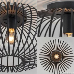 Plafondlamp donut draad zwart 40cm><noscript><img width=