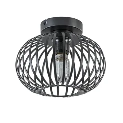 Plafondlamp donut klein draad zwart 25cm>Straluma Clearance