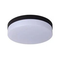 Plafondlamp zwart IP44 + bewegingssensor>Straluma Online