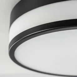 Plafondlamp zwart opaal glas 3-step dim><noscript><img width=