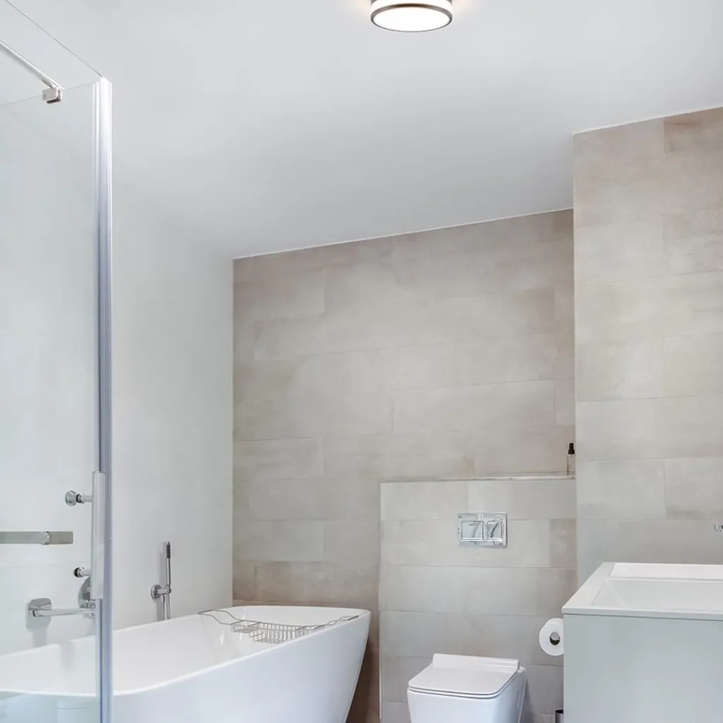 Plafondlamp zwart opaal glas 3-step dim>Straluma Store