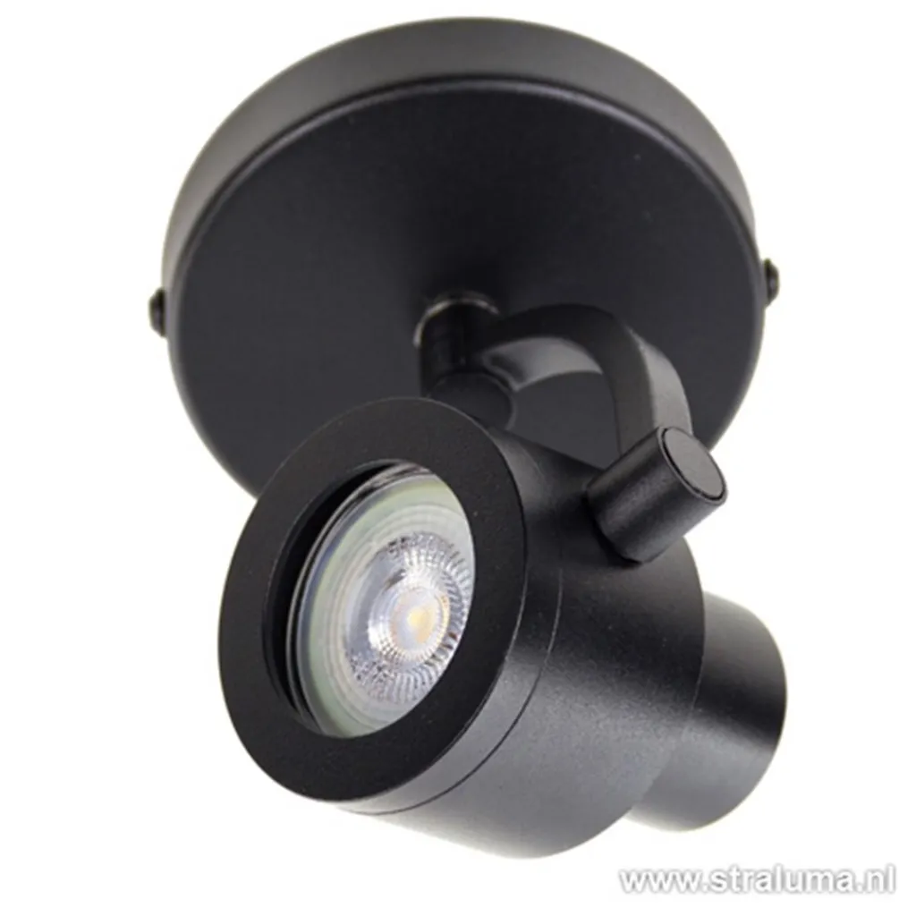 Plafondspot Alto 1l zwart gu10>Straluma Clearance