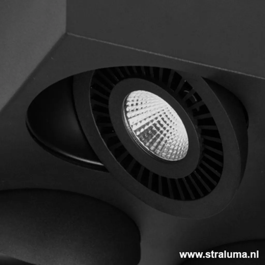 Plafondspot Eye box 4L zwart 3000k>Straluma Sale