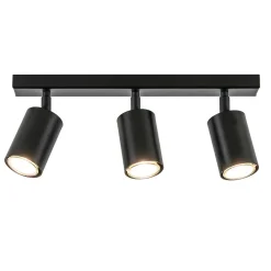 Plafondspot 3l balk zwart gu10>Straluma Hot
