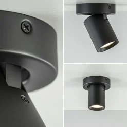Plafondspot Oliver enkel tube zwart gu10><noscript><img width=