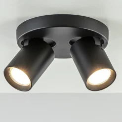 Plafondspot Oliver 2L rond zwart gu10>Straluma Clearance