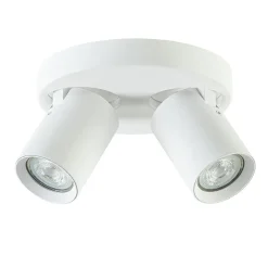 Plafondspot Oliver 2L rond tube wit gu10>Straluma Shop