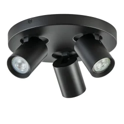 Plafondspot Oliver 3L rond zwart gu10>Straluma Flash Sale