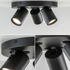 Plafondspot Oliver 3L rond zwart gu10><noscript><img width=