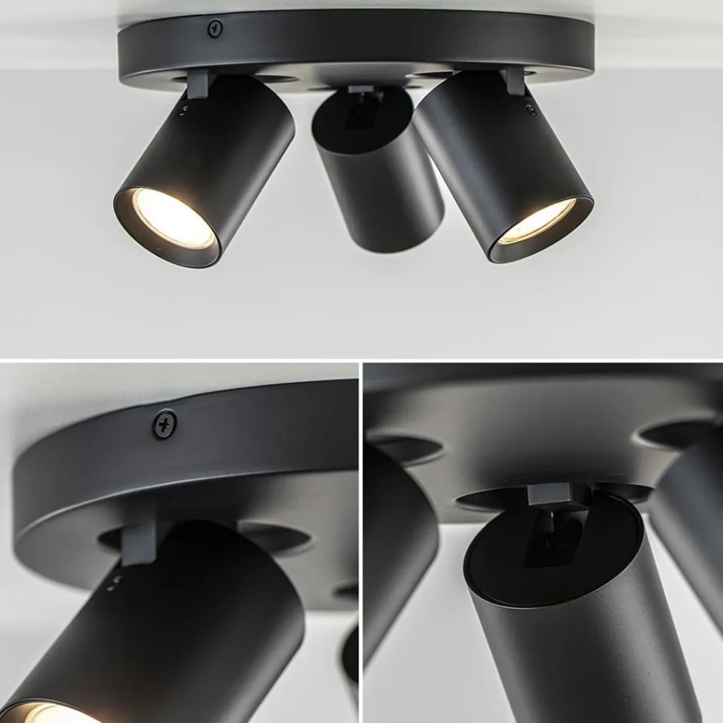 Plafondspot Oliver 3L rond zwart gu10>Straluma Flash Sale