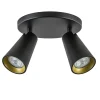 Plafondspot Petunia 2L rond zwart/goud>Straluma Cheap