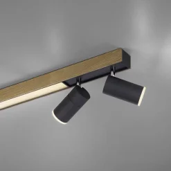 Plafondspot Pure Lines antraciet/hout cct><noscript><img width=