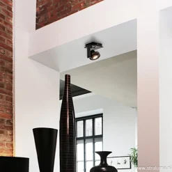 Plafondspot Quatro 1L zwart incl.gu10><noscript><img width=