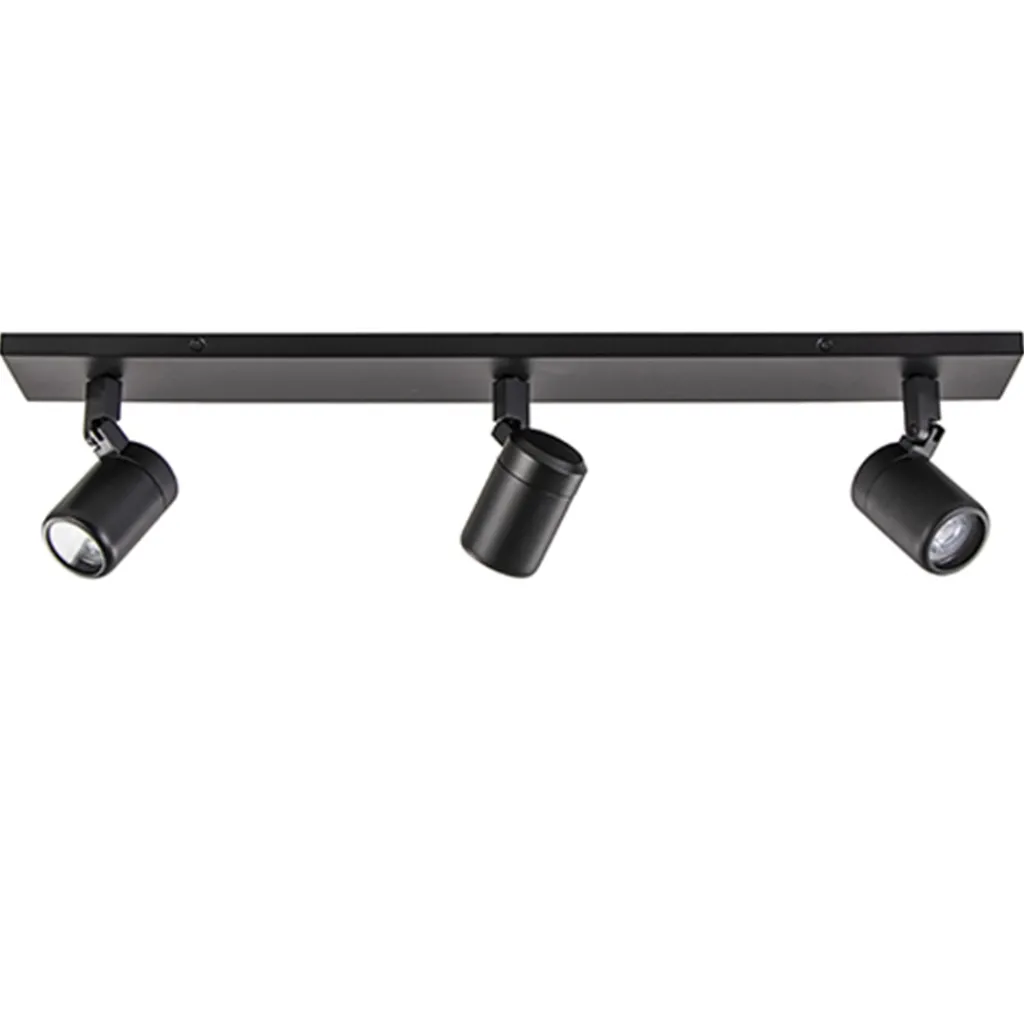 Plafondspot Rain 3L balk zwart gu10 IP44>Straluma Outlet