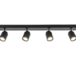 Plafondspot Razza 4L balk zwart gu10>Straluma Store