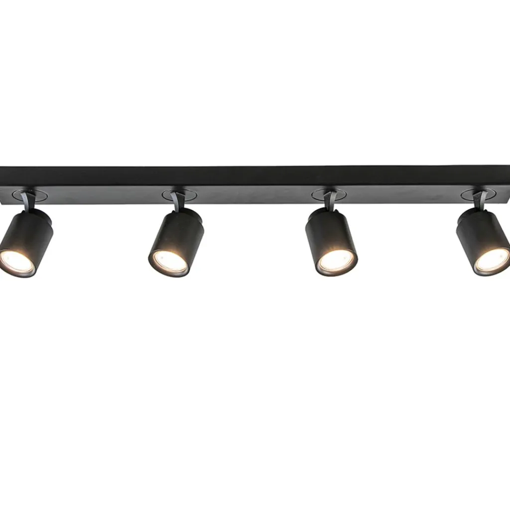 Plafondspot Razza 4L balk zwart gu10>Straluma Store