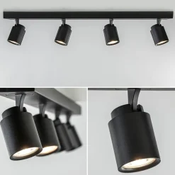 Plafondspot Razza 4L balk zwart gu10><noscript><img width=