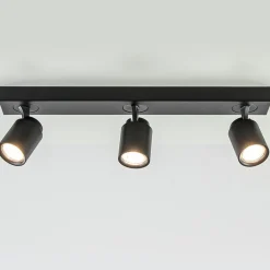 Plafondspot Razza 3L balk zwart gu10>Straluma Cheap