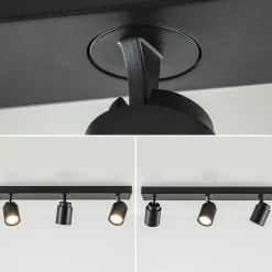 Plafondspot Razza 3L balk zwart gu10><noscript><img width=