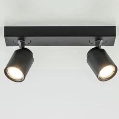 Plafondspot Razza 2L balk zwart gu10>Straluma Outlet