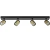 Plafondspot Razza 4L balk zwart/matgoud>Straluma Cheap