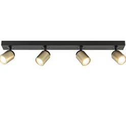 Plafondspot Razza 4L balk zwart/matgoud>Straluma Cheap
