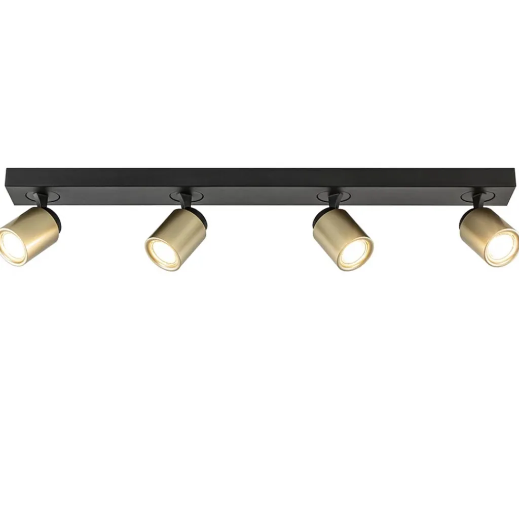 Plafondspot Razza 4L balk zwart/matgoud>Straluma Cheap
