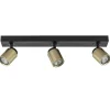 Plafondspot Razza 3l balk zwart/goud gu10>Straluma Cheap