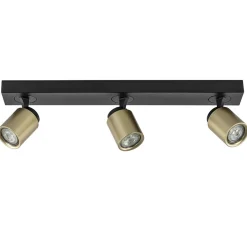 Plafondspot Razza 3l balk zwart/goud gu10>Straluma Cheap