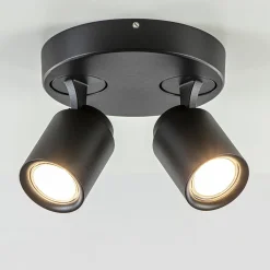 Plafondspot Razza 2L rond zwart gu10>Straluma Clearance