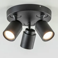 Plafondspot Razza 3l rond zwart gu10>Straluma Shop