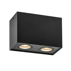Plafondspot Rebel box 2l zwart gu10>Straluma Flash Sale