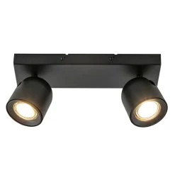 Plafondspot Solare 2l balk zwart>Straluma New
