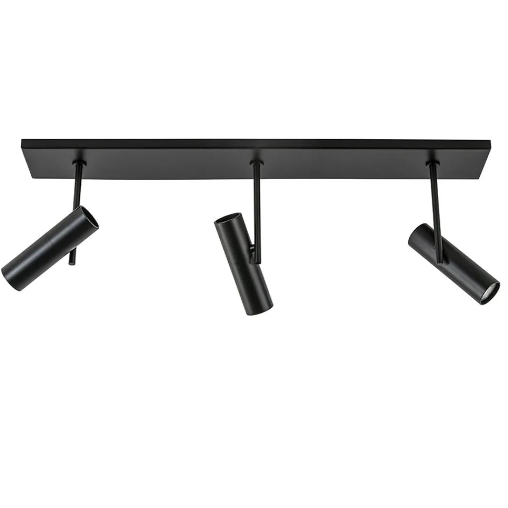 Plafondspot Trend 3L balk zwart gu10mini>Straluma Hot