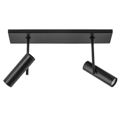 Plafondspot Trend 2L balk zwart gu10mini>Straluma Sale