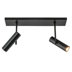 Plafondspot Trend 2L balk zwart gu10mini>Straluma Sale