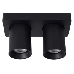 Plafondspot tube 2-L zwart incl.gu10 dtw>Straluma Cheap