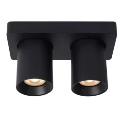 Plafondspot tube 2-L zwart incl.gu10 dtw>Straluma Cheap