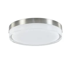 **Plafonniere nikkel opaal IP44 3-step d>Straluma Flash Sale