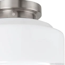 Plafonnière retro opaal glas/staal><noscript><img width=