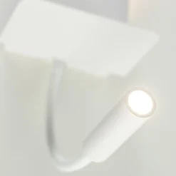 Rechthoekige wandlamp inclusief LED en USB><noscript><img width=